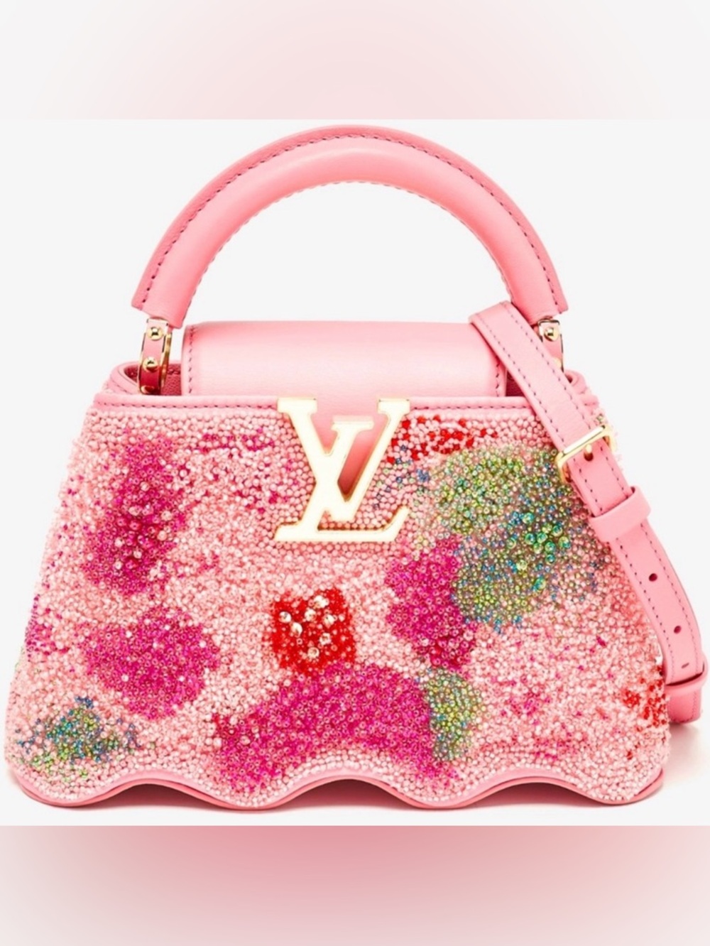 Louis Vuitton Satin Capucines Capushell Mini